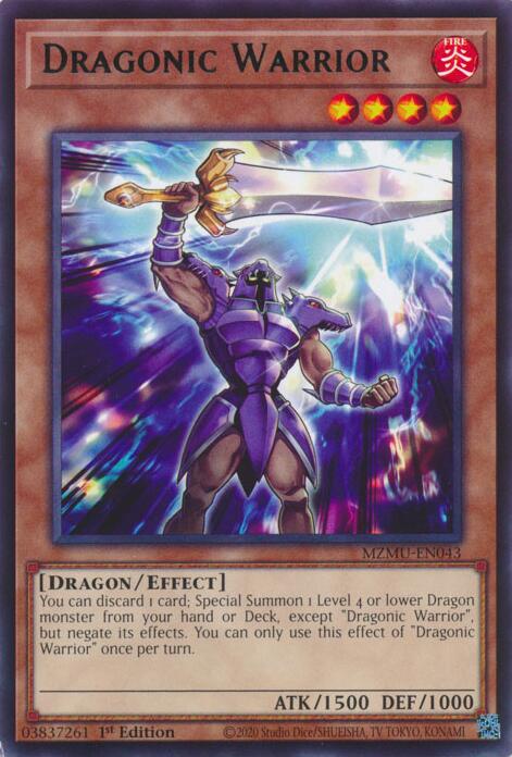 Dragonic Warrior [MZMU-EN043] Rare | Exor Games Summserside