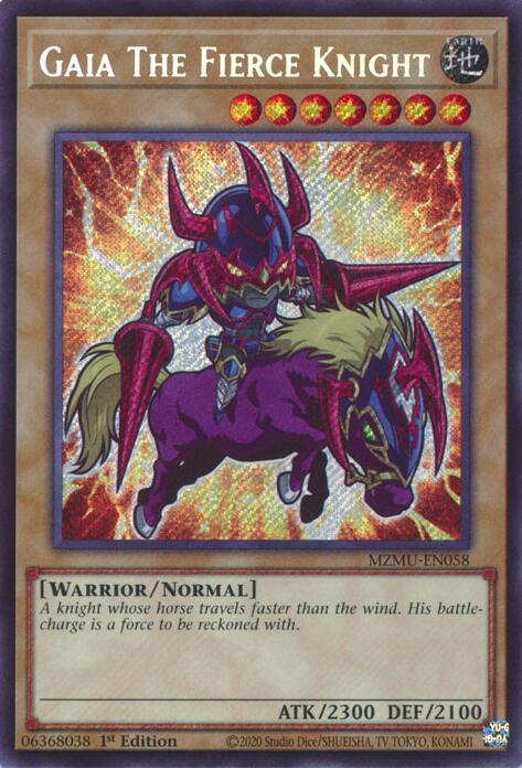 Gaia The Fierce Knight [MZMU-EN058] Secret Rare | Exor Games Summserside