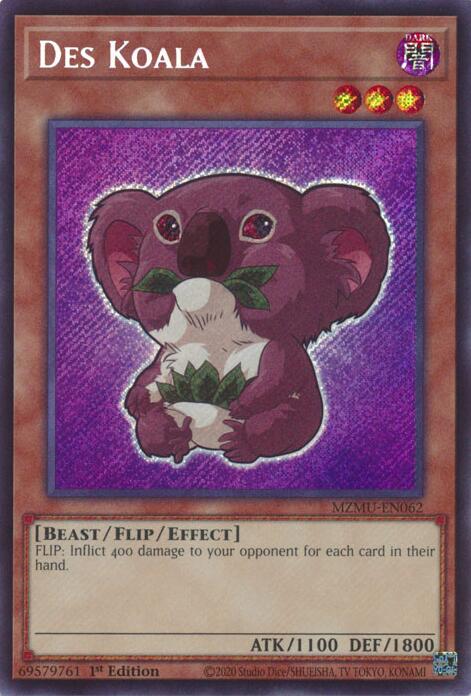 Des Koala [MZMU-EN062] Secret Rare | Exor Games Summserside