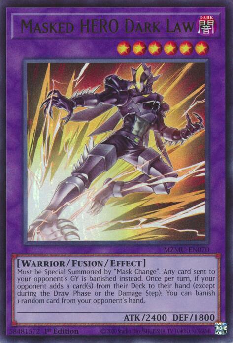 Masked HERO Dark Law [MZMU-EN070] Ultra Rare | Exor Games Summserside