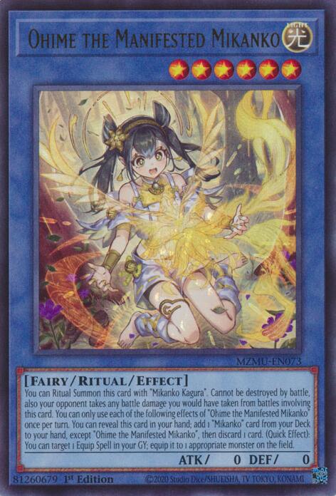 Ohime the Manifested Mikanko [MZMU-EN073] Ultra Rare | Exor Games Summserside