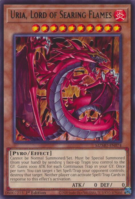 Uria, Lord of Searing Flames [MZMU-EN074] Rare | Exor Games Summserside