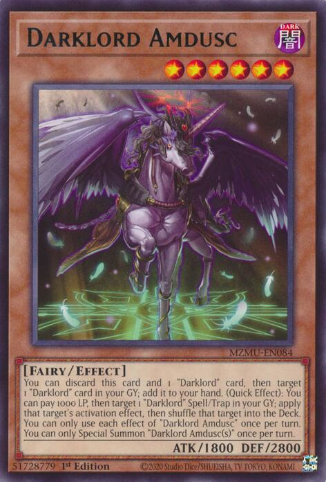 Darklord Amdusc [MZMU-EN084] Rare | Exor Games Summserside