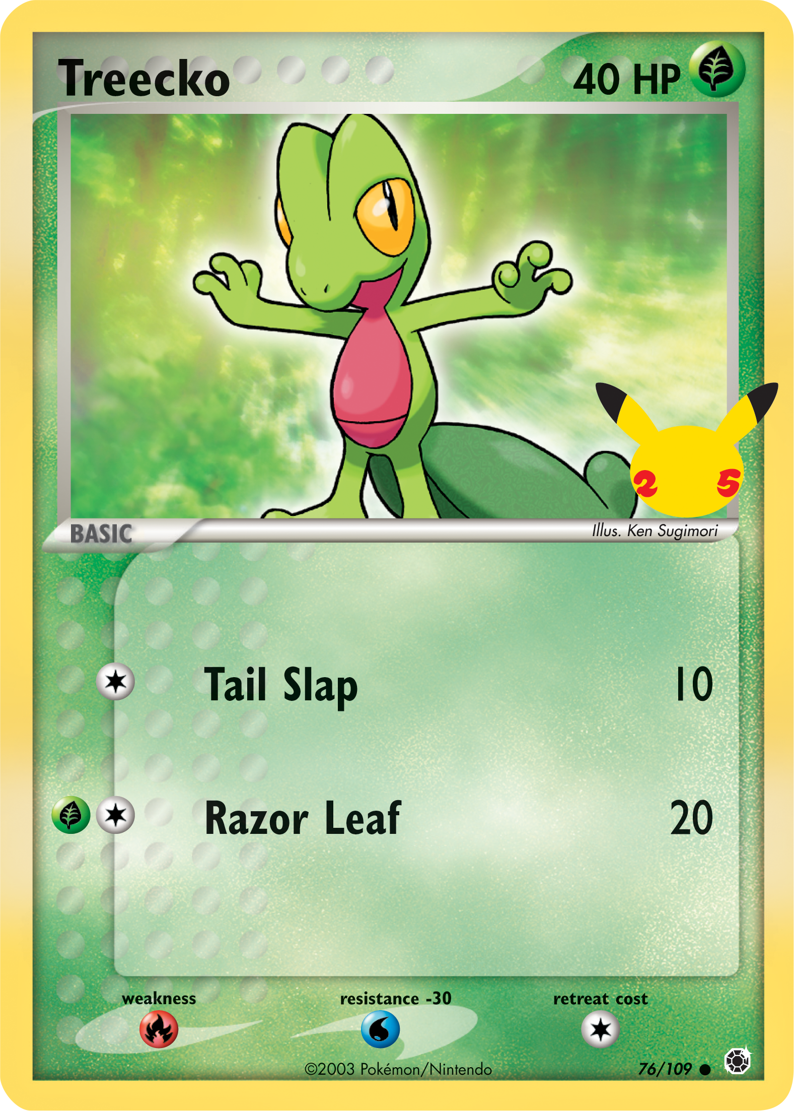 Treecko (76/109) (Jumbo Card) [First Partner Pack] | Exor Games Summserside