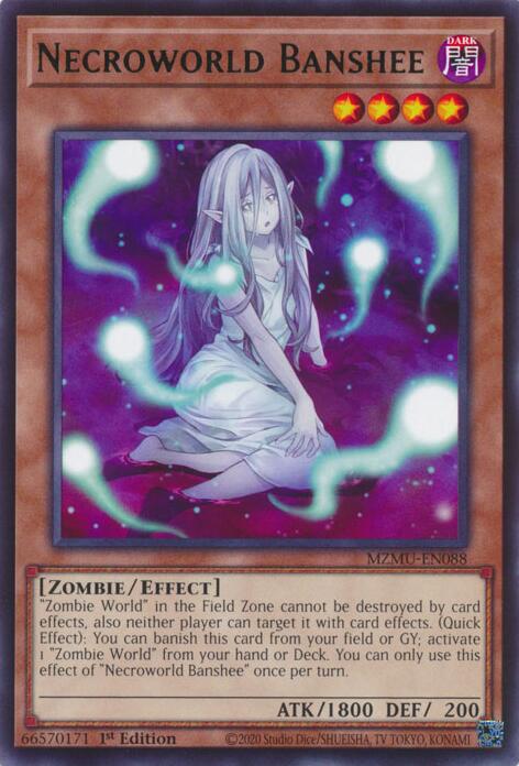 Necroworld Banshee [MZMU-EN088] Rare | Exor Games Summserside