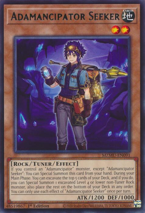 Adamancipator Seeker [MZMU-EN091] Rare | Exor Games Summserside