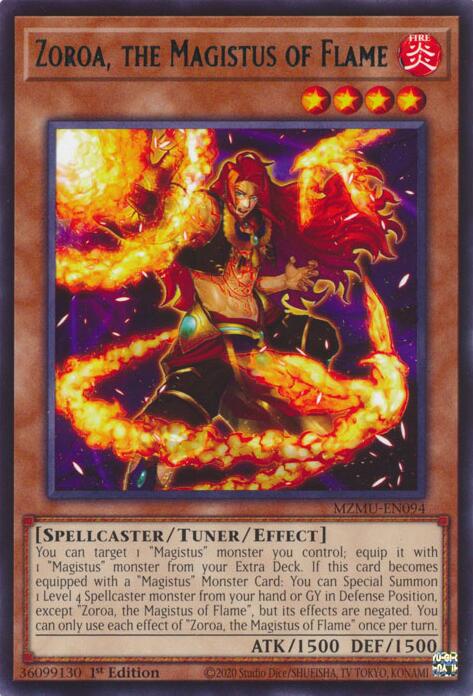 Zoroa, the Magistus of Flame [MZMU-EN094] Rare | Exor Games Summserside