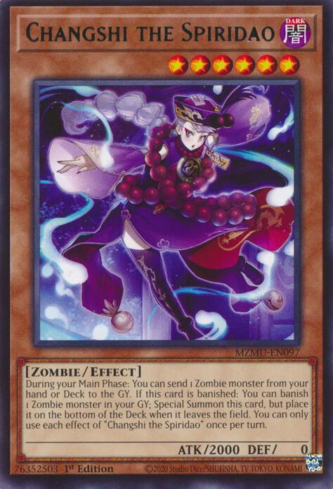 Changshi the Spiridao [MZMU-EN097] Rare | Exor Games Summserside