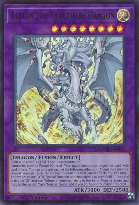 Albion the Sanctifire Dragon [MZMU-EN101] Ultra Rare | Exor Games Summserside