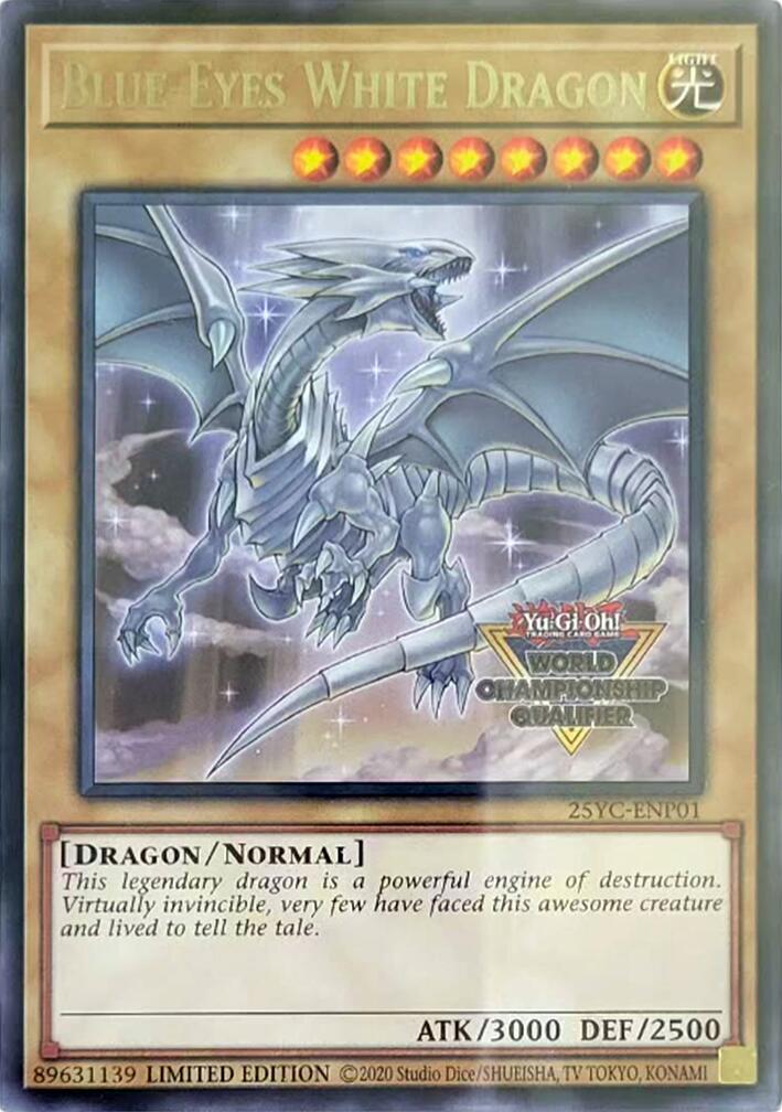 Blue-Eyes White Dragon (World Championship Qualifier) [25YC-ENP01] Rare | Exor Games Summserside