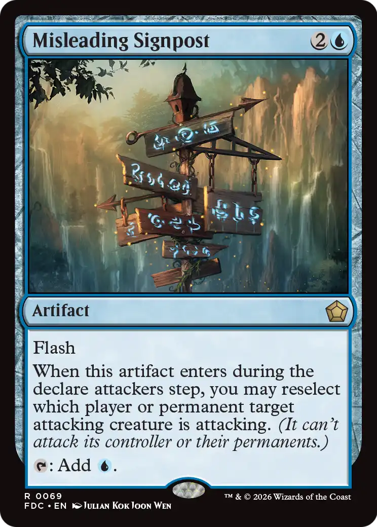 Misleading Signpost [Foundations Commander] | Exor Games Summserside