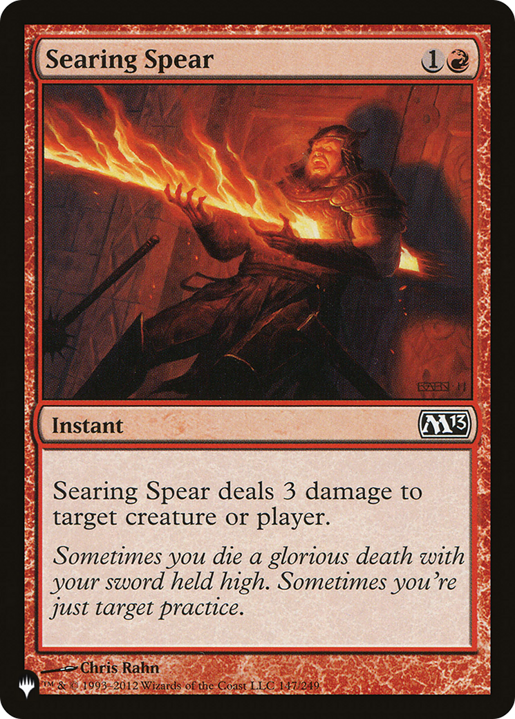 Searing Spear [The List] | Exor Games Summserside