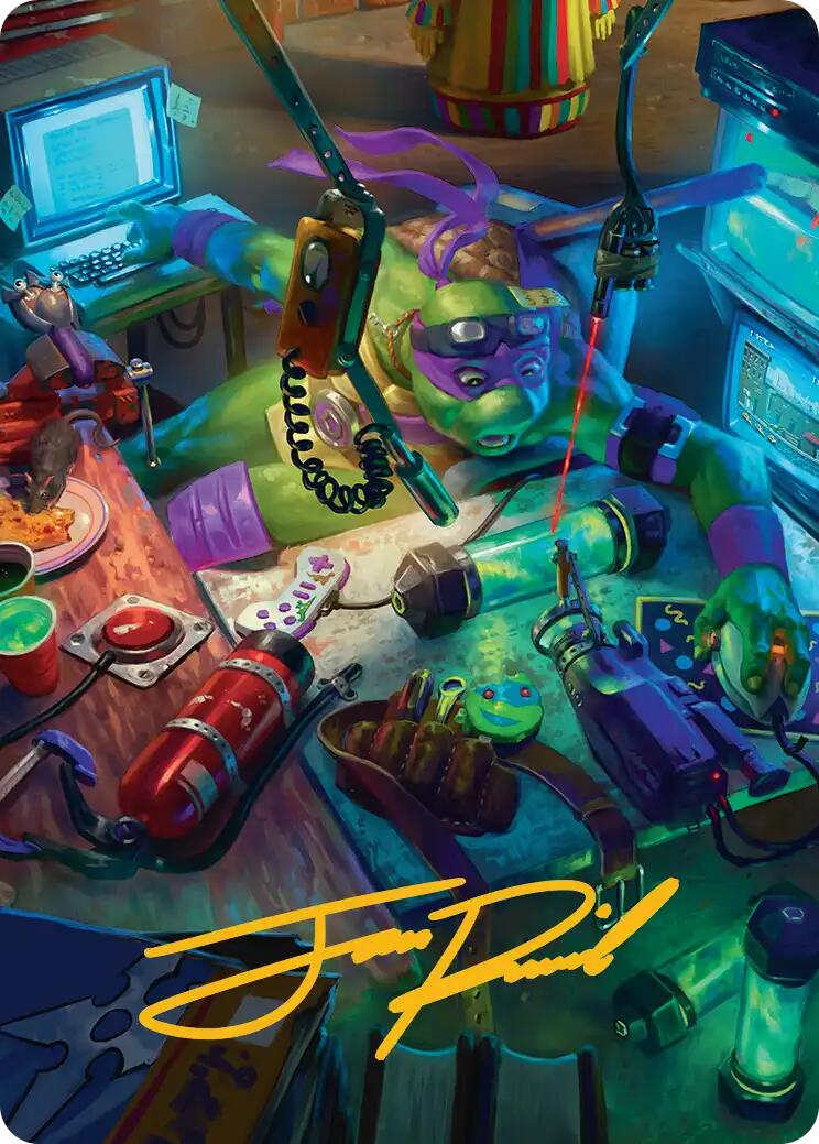 Donatello, the Brains Art Card (Gold-Stamped Signature) [Teenage Mutant Ninja Turtles Art Series] | Exor Games Summserside