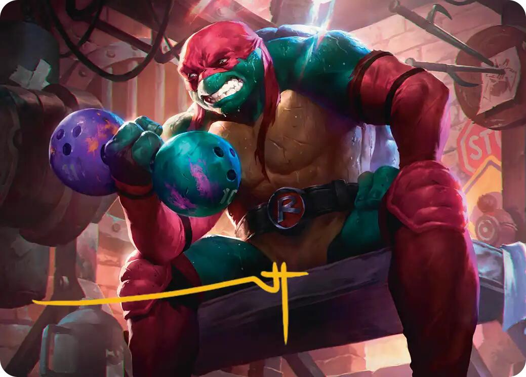 Raphael, Tough Turtle Art Card (Gold-Stamped Signature) [Teenage Mutant Ninja Turtles Art Series] | Exor Games Summserside