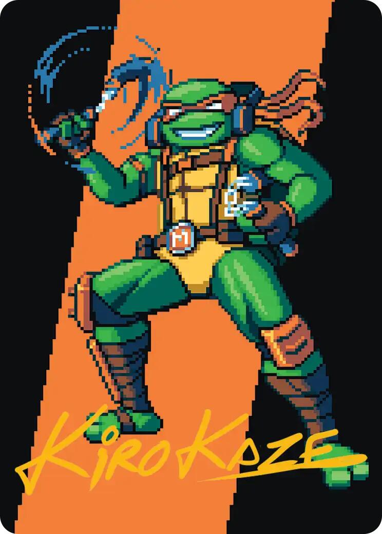 Michelangelo, the Heart Art Card (Gold-Stamped Signature) [Teenage Mutant Ninja Turtles Art Series] | Exor Games Summserside