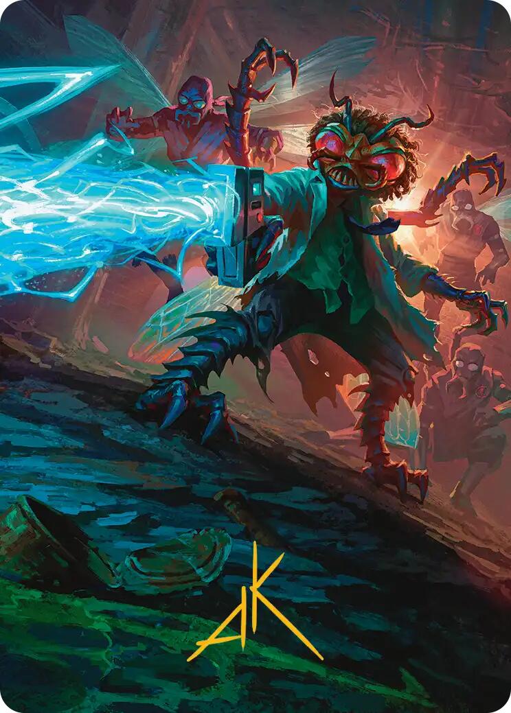 Baxter, Exzzperimental Zzientist Art Card (Gold-Stamped Signature) [Teenage Mutant Ninja Turtles Art Series] | Exor Games Summserside