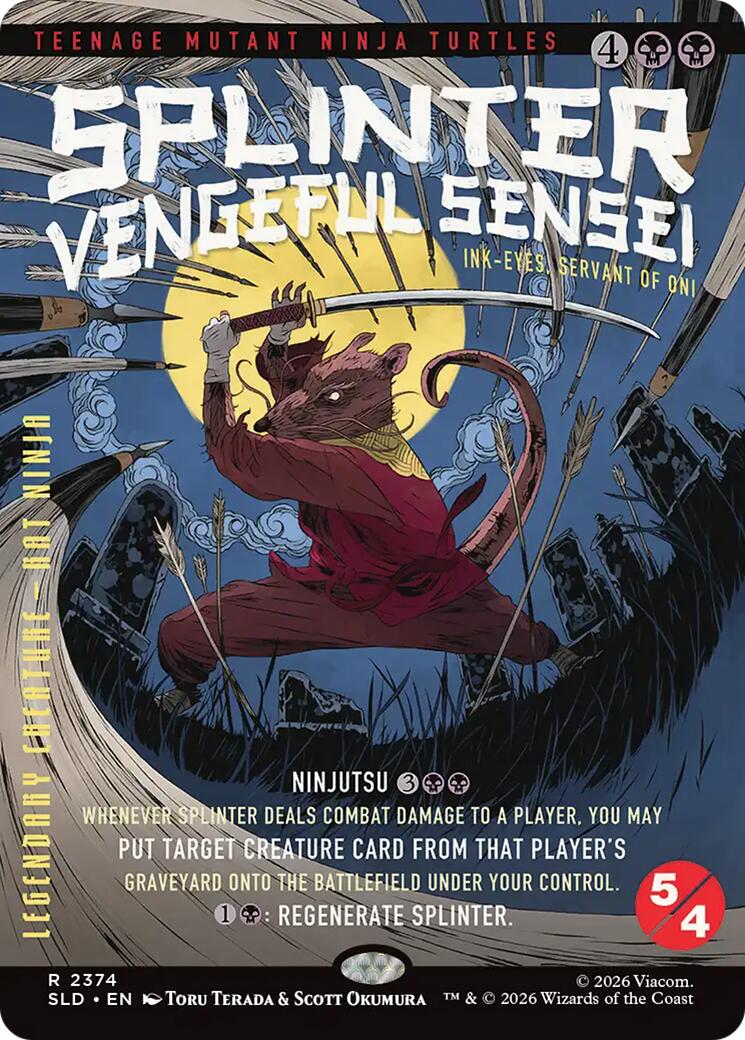 Splinter, Vengeful Sensei - Ink-Eyes, Servant of Oni [Secret Lair Drop Series] | Exor Games Summserside