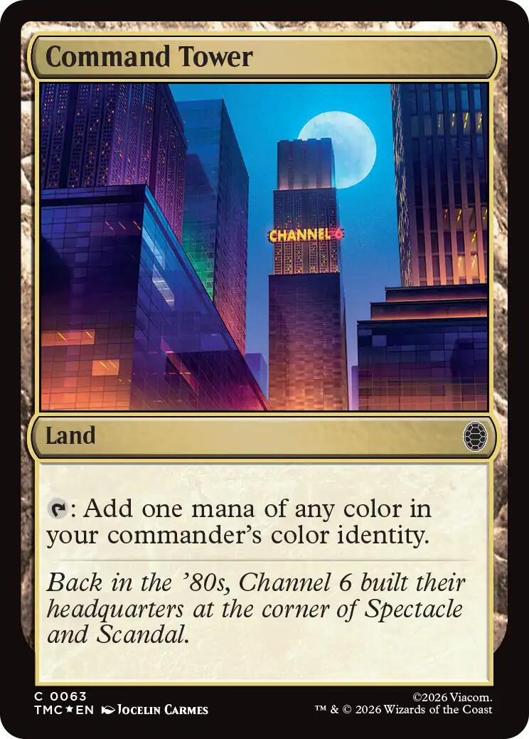 Command Tower (Surge Foil) [Teenage Mutant Ninja Turtles Commander] | Exor Games Summserside