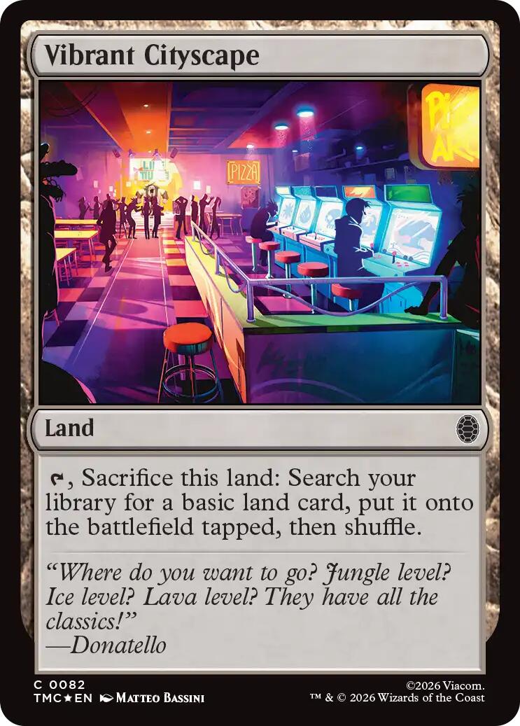 Vibrant Cityscape (Surge Foil) [Teenage Mutant Ninja Turtles Commander] | Exor Games Summserside