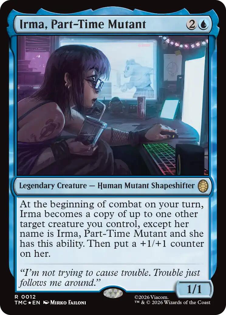 Irma, Part-Time Mutant (Surge Foil) [Teenage Mutant Ninja Turtles Commander] | Exor Games Summserside