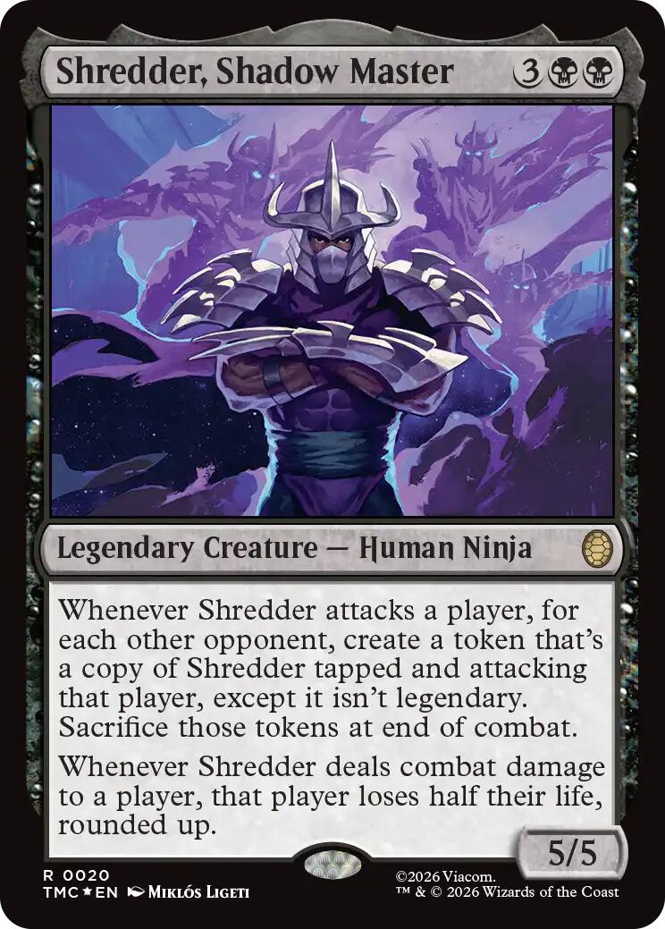 Shredder, Shadow Master (Surge Foil) [Teenage Mutant Ninja Turtles Commander] | Exor Games Summserside