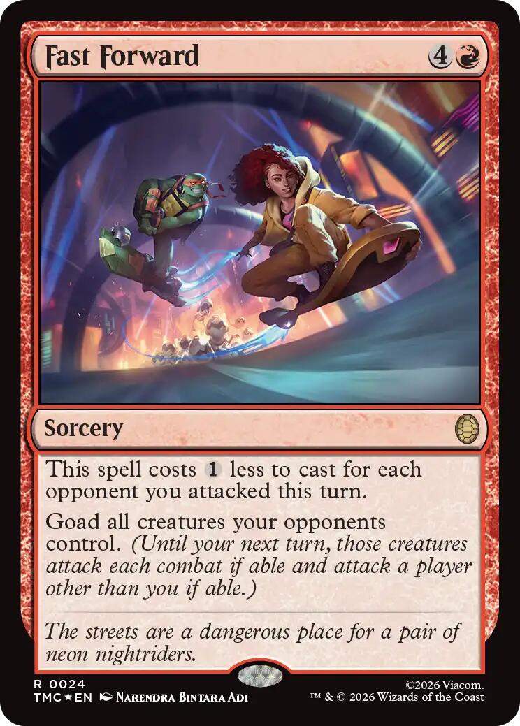 Fast Forward (Surge Foil) [Teenage Mutant Ninja Turtles Commander] | Exor Games Summserside