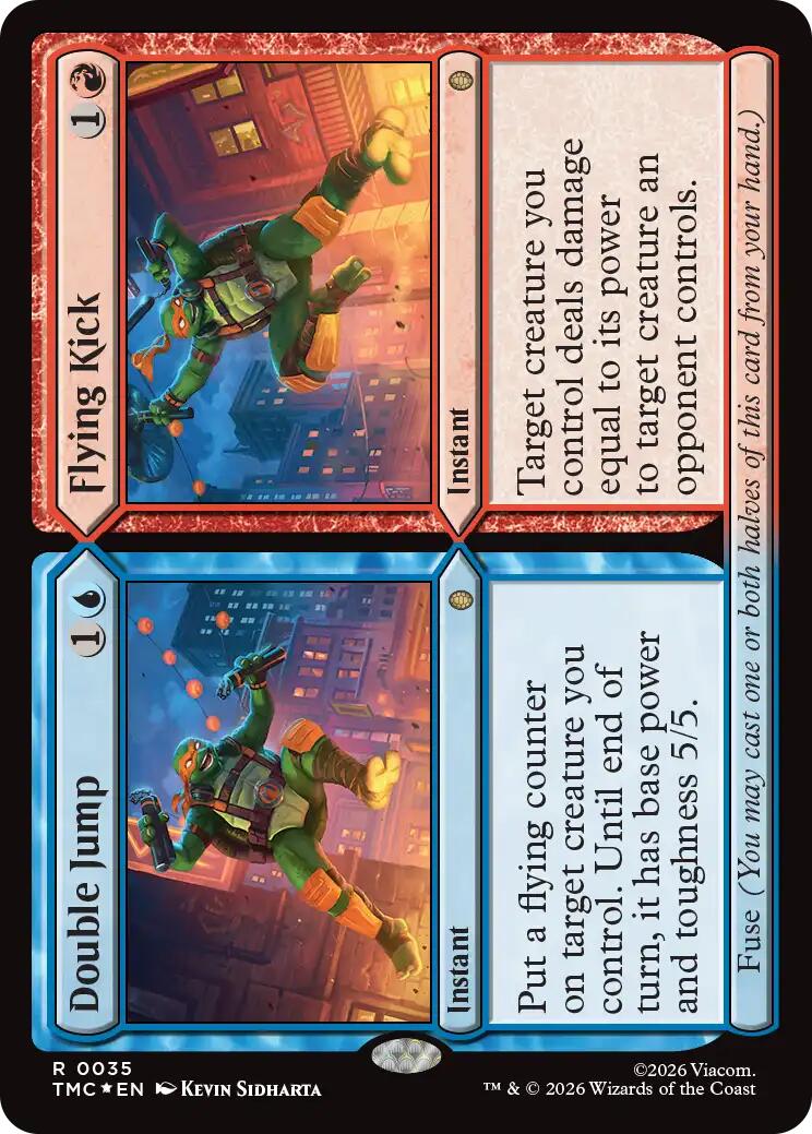 Double Jump // Flying Kick (Surge Foil) [Teenage Mutant Ninja Turtles Commander] | Exor Games Summserside