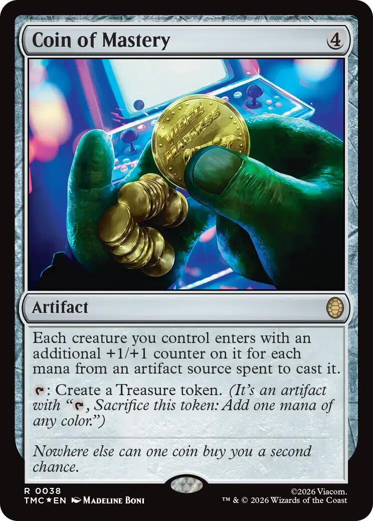 Coin of Mastery (Surge Foil) [Teenage Mutant Ninja Turtles Commander] | Exor Games Summserside