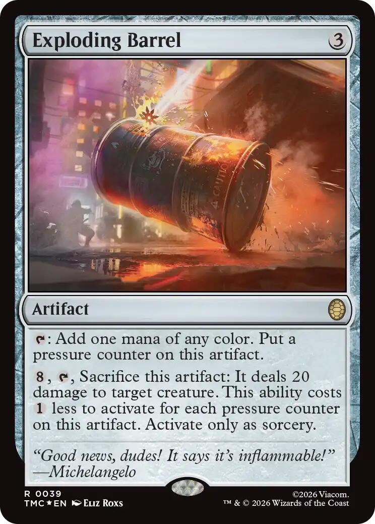 Exploding Barrel (Surge Foil) [Teenage Mutant Ninja Turtles Commander] | Exor Games Summserside