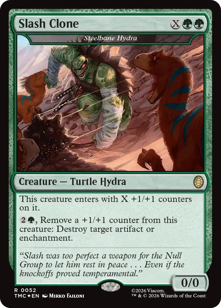 Slash Clone - Steelbane Hydra (Surge Foil) [Teenage Mutant Ninja Turtles Commander] | Exor Games Summserside