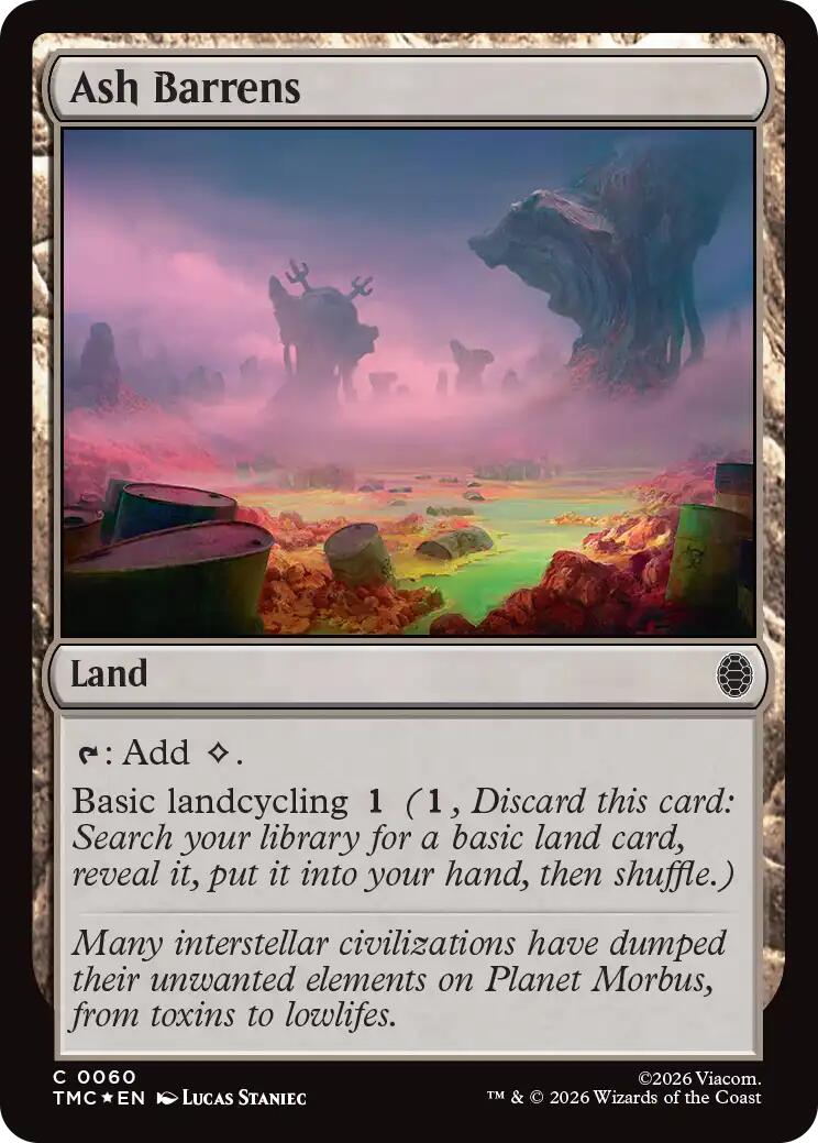 Ash Barrens (Surge Foil) [Teenage Mutant Ninja Turtles Commander] | Exor Games Summserside