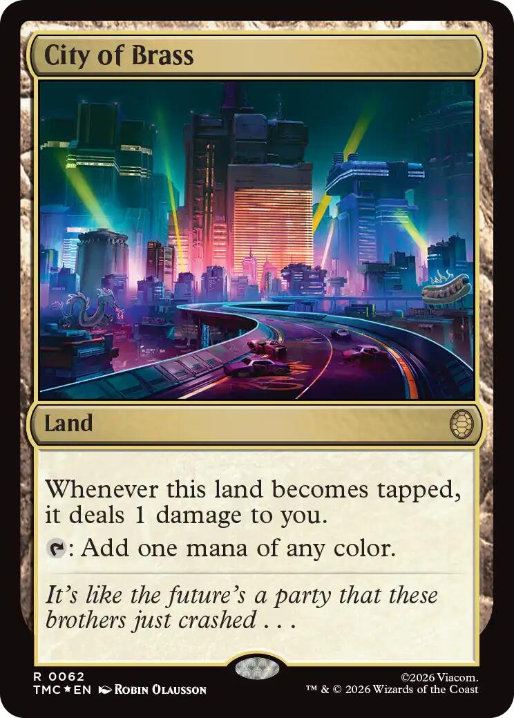 City of Brass (Surge Foil) [Teenage Mutant Ninja Turtles Commander] | Exor Games Summserside