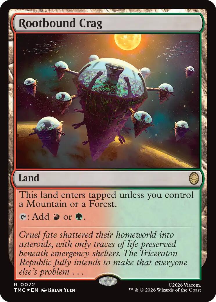 Rootbound Crag (Surge Foil) [Teenage Mutant Ninja Turtles Commander] | Exor Games Summserside