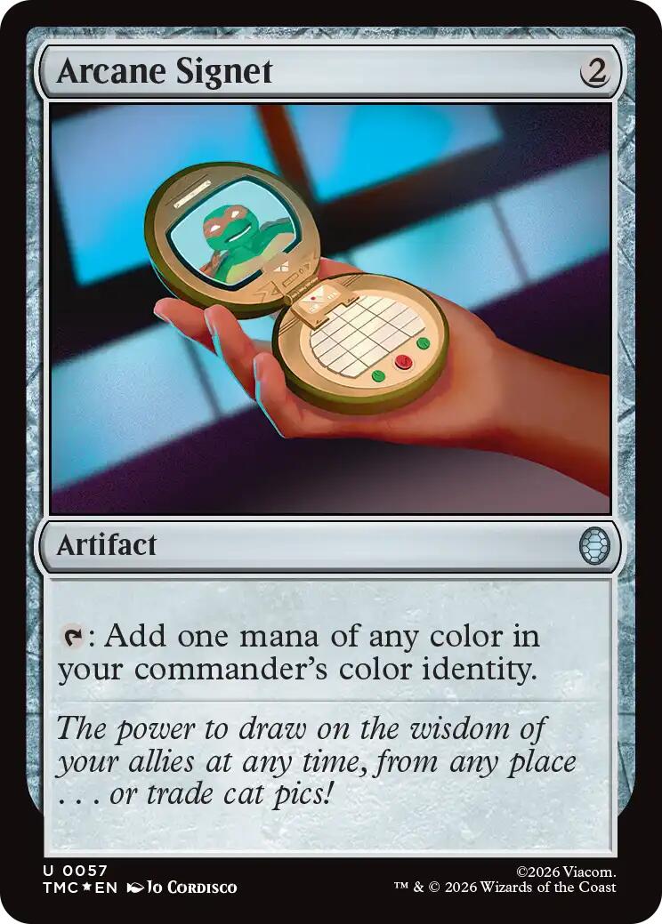 Arcane Signet (Surge Foil) [Teenage Mutant Ninja Turtles Commander] | Exor Games Summserside