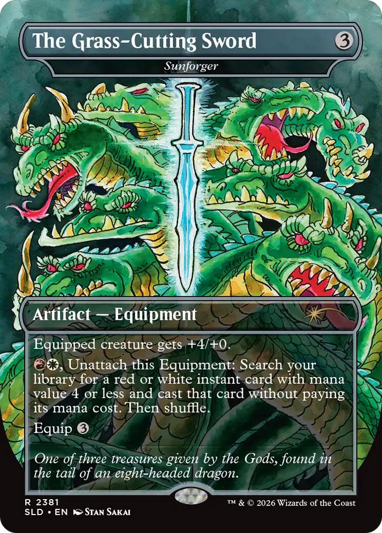 The Grass-Cutting Sword - Sunforger [Secret Lair Drop Series] | Exor Games Summserside