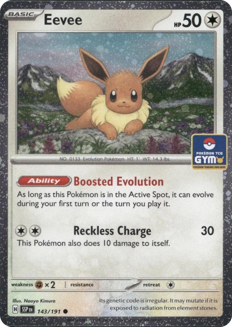 Eevee (143/191) (Southeast Asia Exclusive) [League & Championship Cards] | Exor Games Summserside