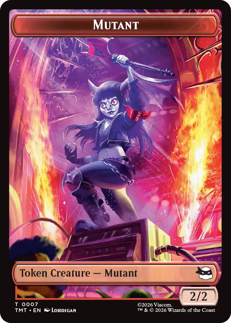 Mutant // Mutagen Double-Sided Token [Teenage Mutant Ninja Turtles Tokens] | Exor Games Summserside