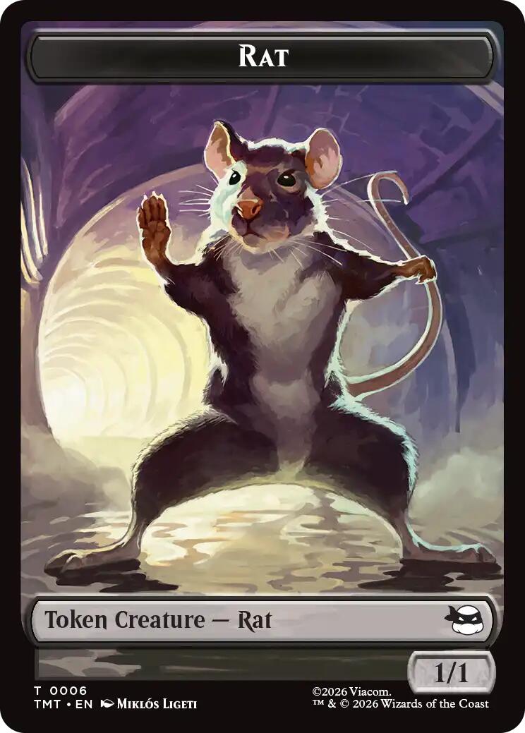 Rat // Copy Double-Sided Token [Teenage Mutant Ninja Turtles Tokens] | Exor Games Summserside