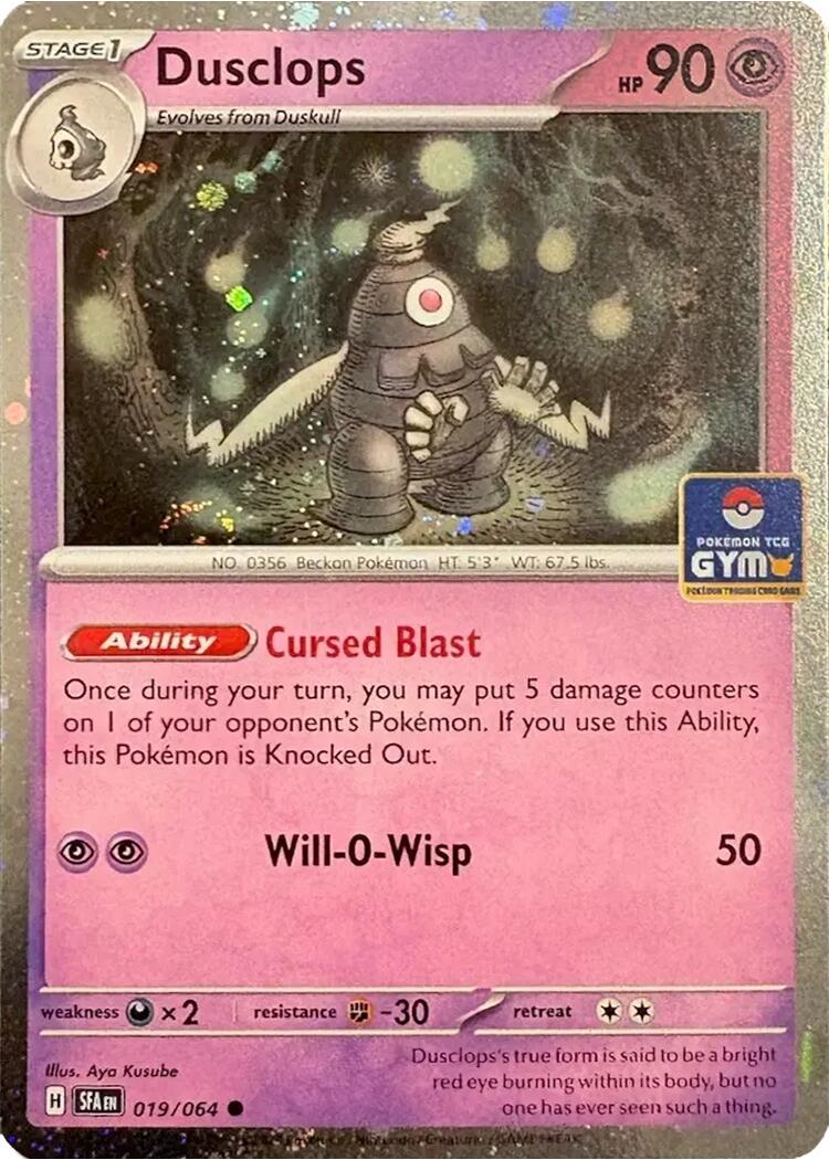 Dusclops (019/064) (Southeast Asia Exclusive) [League & Championship Cards] | Exor Games Summserside