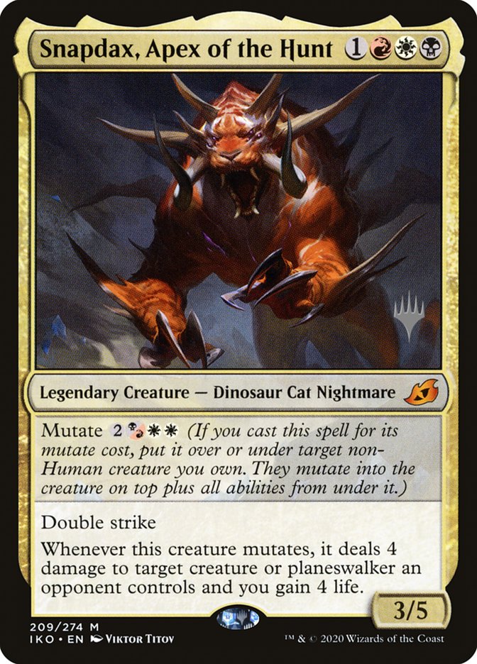Snapdax, Apex of the Hunt (Promo Pack) [Ikoria: Lair of Behemoths Promos] | Exor Games Summserside