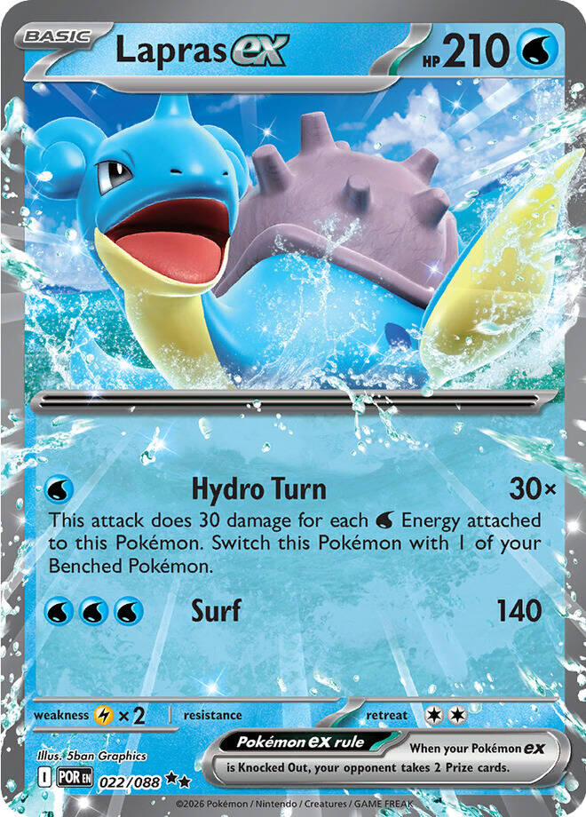 Lapras ex (022/088) [Mega Evolution: Perfect Order] | Exor Games Summserside