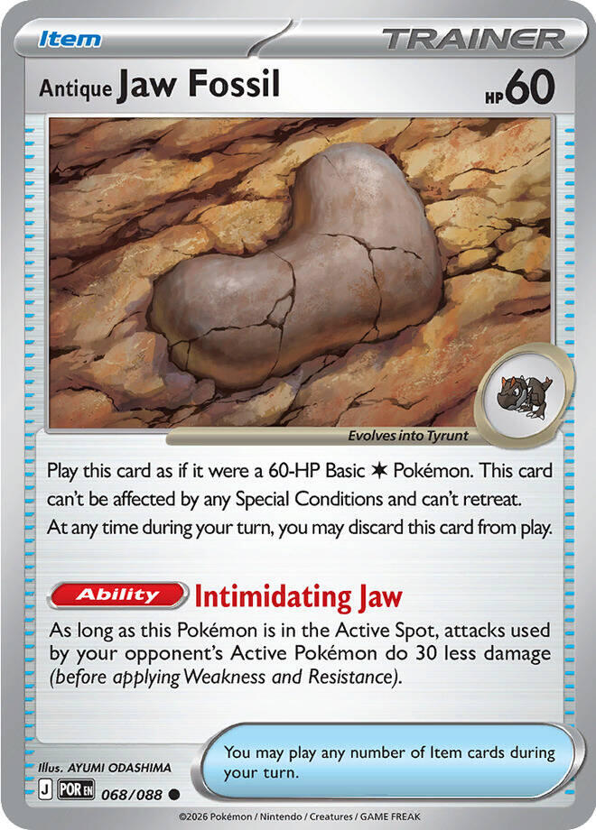 Antique Jaw Fossil (068/088) [Mega Evolution: Perfect Order] | Exor Games Summserside