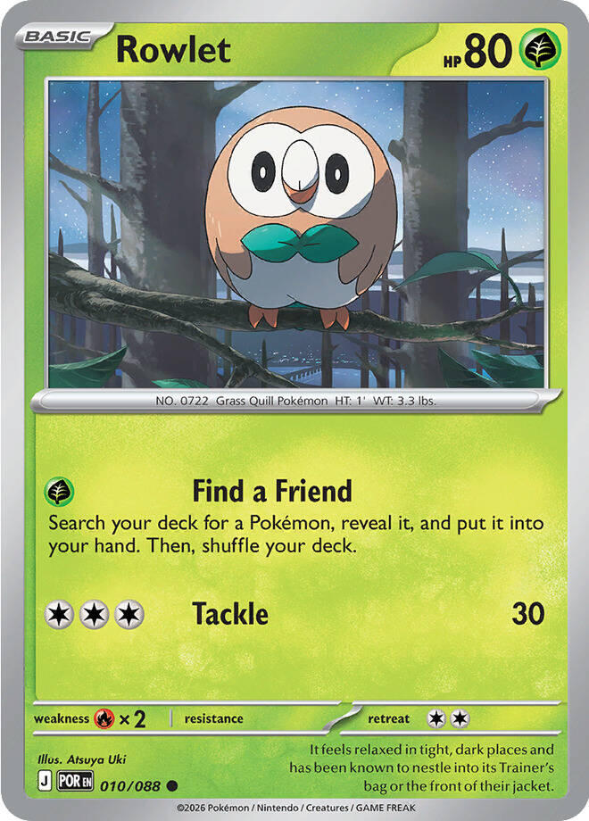 Rowlet (010/088) [Mega Evolution: Perfect Order] | Exor Games Summserside