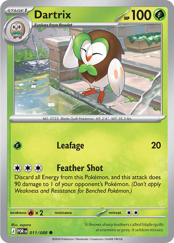 Dartrix (011/088) [Mega Evolution: Perfect Order] | Exor Games Summserside