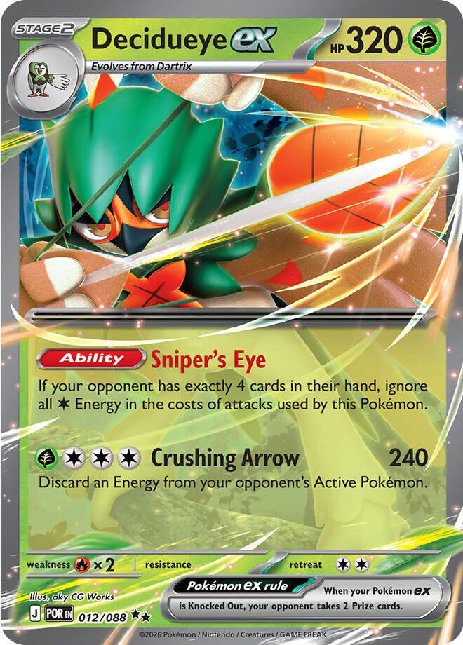 Decidueye ex (012/088) [Mega Evolution: Perfect Order] | Exor Games Summserside