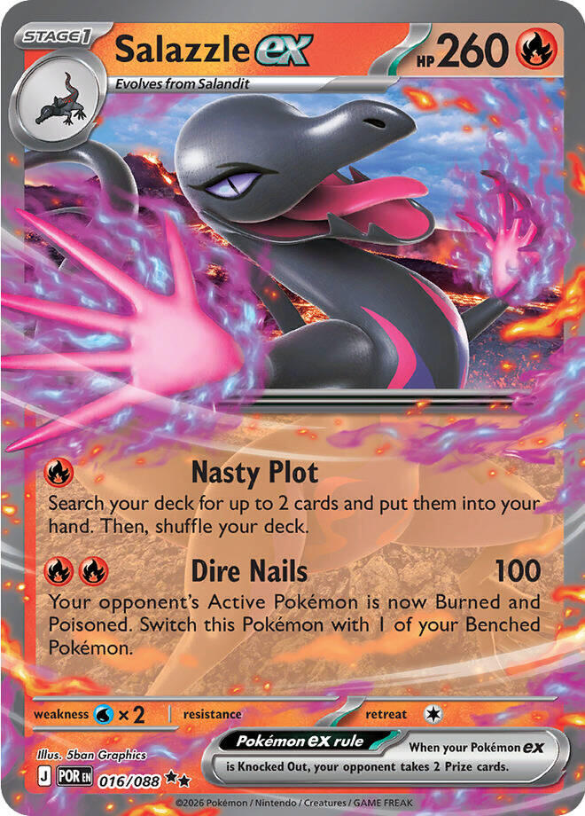 Salazzle ex (016/088) [Mega Evolution: Perfect Order] | Exor Games Summserside
