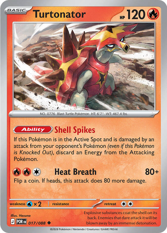 Turtonator (017/088) [Mega Evolution: Perfect Order] | Exor Games Summserside