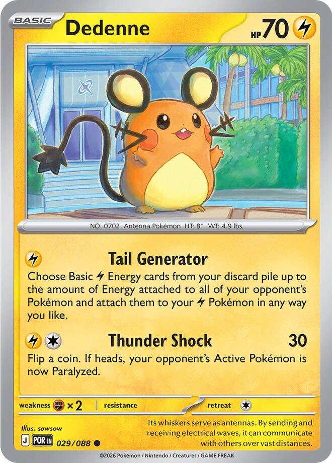 Dedenne (029/088) [Mega Evolution: Perfect Order] | Exor Games Summserside