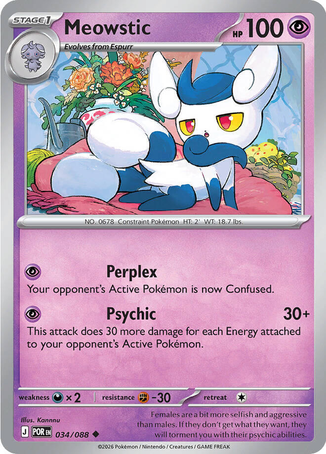 Meowstic (034/088) [Mega Evolution: Perfect Order] | Exor Games Summserside