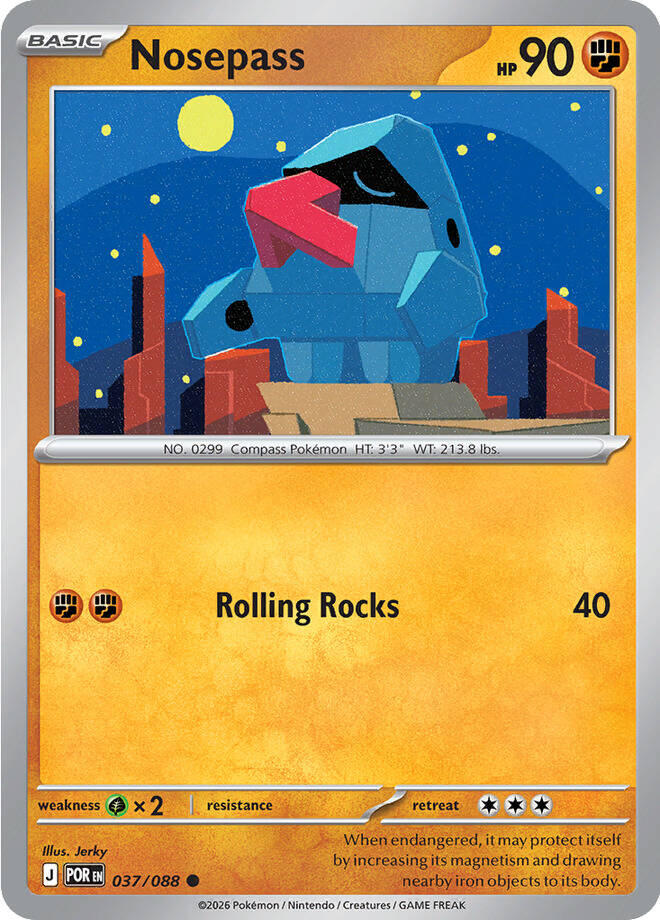 Nosepass (037/088) [Mega Evolution: Perfect Order] | Exor Games Summserside